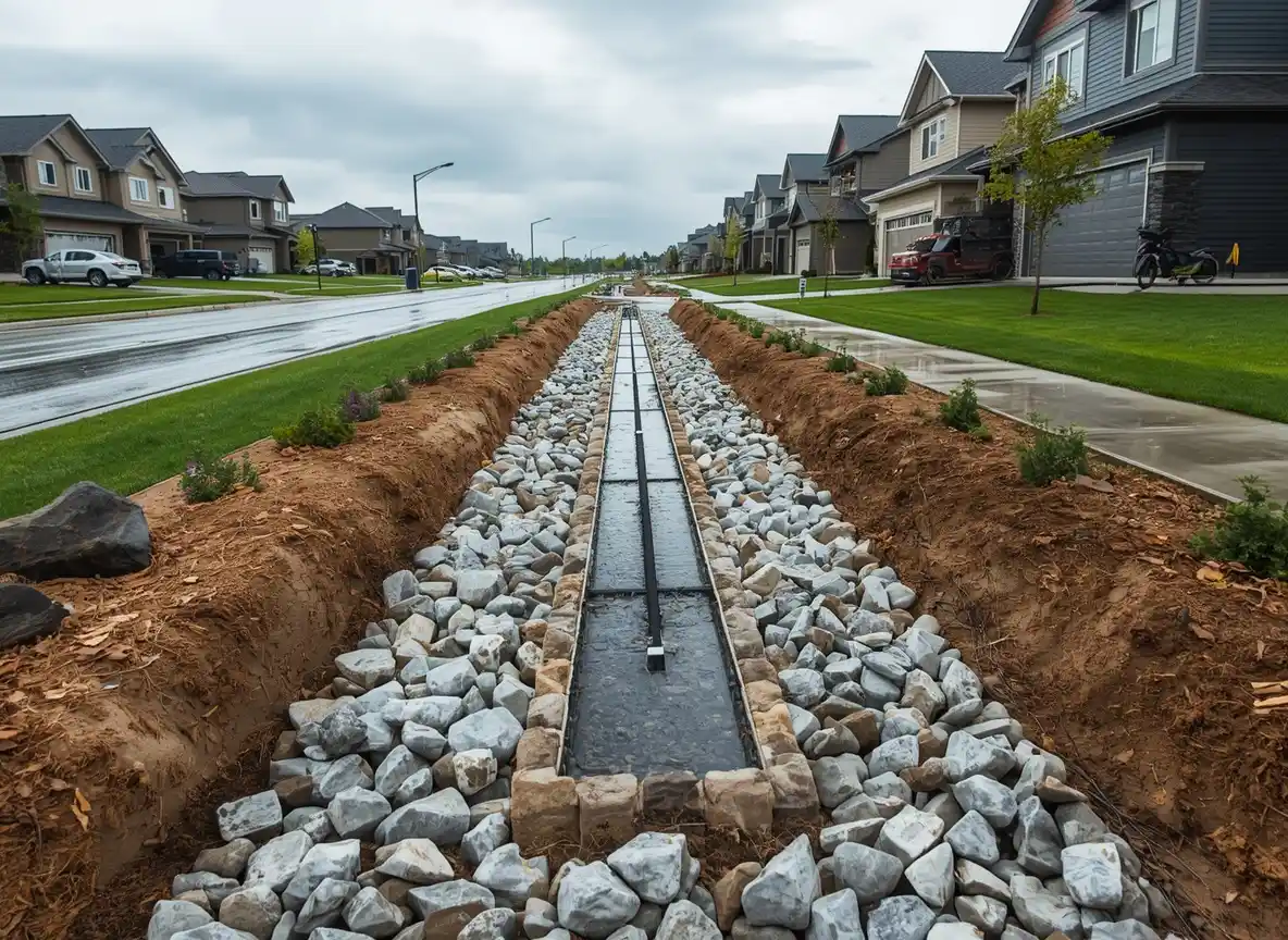 French Drain Installation