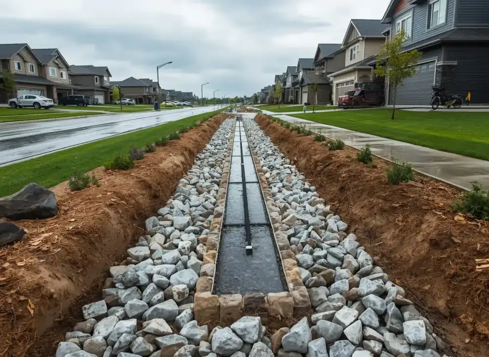 French Drain Installation